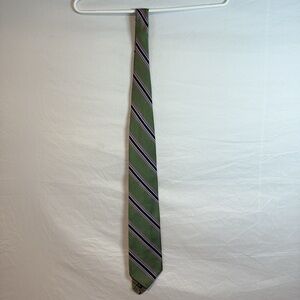 Robert Talbott GARYS Necktie, Green Striped